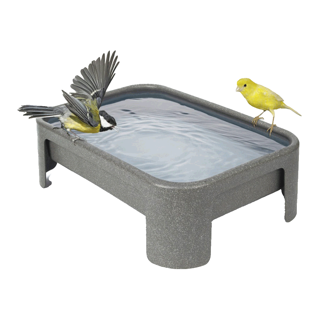 Vogelbad oder Futterschale aus 100 % recyceltem Kunststoff