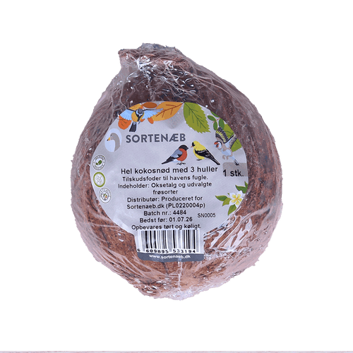 Kokosnuss ganz mit 3 Löchern 350 g